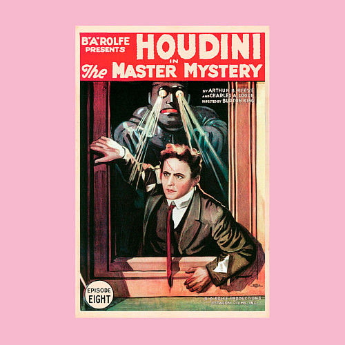 Мужской свитшот Poster Harry Houdini Episode Eight / Светло-розовый – фото 3