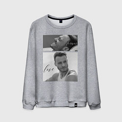 Свитшот хлопковый мужской Serkan Bolat - Kerem Bursin, цвет: меланж