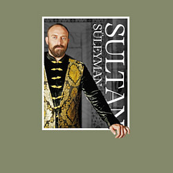 Свитшот хлопковый мужской 10 Sultan - Suleyman, цвет: авокадо — фото 2