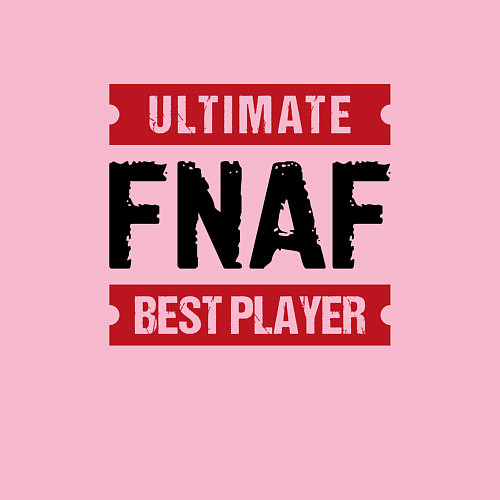 Мужской свитшот FNAF: таблички Ultimate и Best Player / Светло-розовый – фото 3