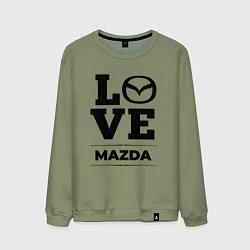 Свитшот хлопковый мужской Mazda Love Classic, цвет: авокадо
