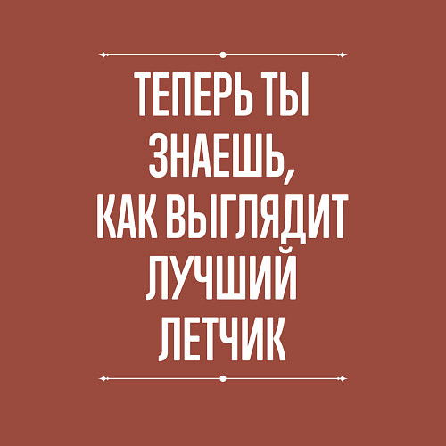 Мужской свитшот Теперь ты знаешь, как выглядит лучший Летчик / Кирпичный – фото 3