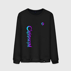 Мужской свитшот Chaoseum Neon logo