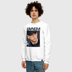 Свитшот хлопковый мужской Eminem фото, цвет: белый — фото 2
