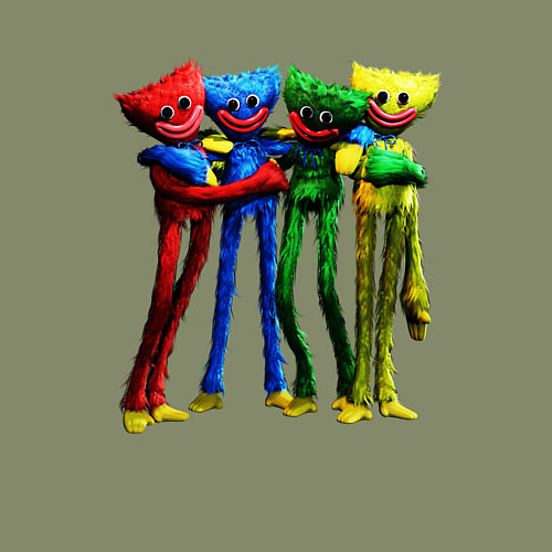 Мужской свитшот GAME POPPY PLAYTIME Mini Huggies / Авокадо – фото 3