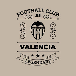Свитшот хлопковый мужской Valencia: Football Club Number 1 Legendary, цвет: миндальный — фото 2