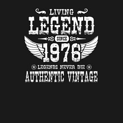 Свитшот хлопковый мужской Живая легенда 1976 года, цвет: черный — фото 2