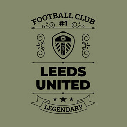 Свитшот хлопковый мужской Leeds United: Football Club Number 1 Legendary, цвет: авокадо — фото 2