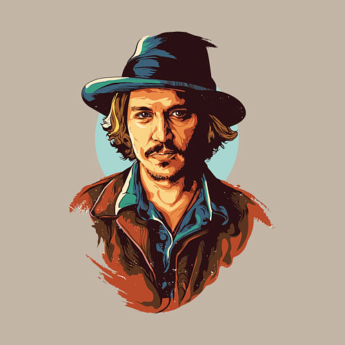 Мужской свитшот ДЖОННИ ДЕПП / Миндальный – фото 3