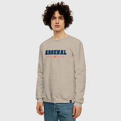 Свитшот хлопковый мужской Arsenal FC Classic, цвет: миндальный — фото 2