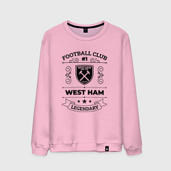 Свитшот хлопковый мужской West Ham: Football Club Number 1 Legendary, цвет: светло-розовый