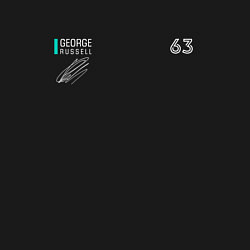 Свитшот хлопковый мужской George Russell Джордж Расселл, цвет: черный — фото 2