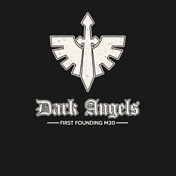 Свитшот хлопковый мужской Темные ангелы лого винтаж, цвет: черный — фото 2