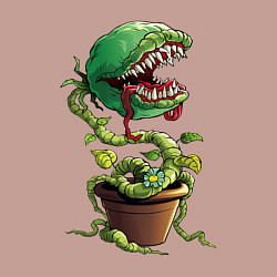 Свитшот хлопковый мужской Plant - Piranha, цвет: пыльно-розовый — фото 2