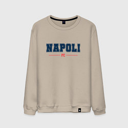 Свитшот хлопковый мужской Napoli FC Classic, цвет: миндальный