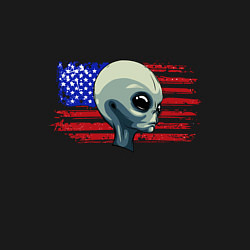 Свитшот хлопковый мужской USA Alien, цвет: черный — фото 2