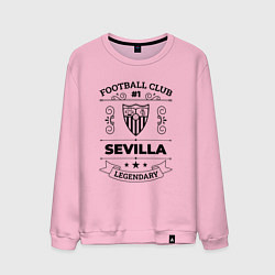 Свитшот хлопковый мужской Sevilla: Football Club Number 1 Legendary, цвет: светло-розовый