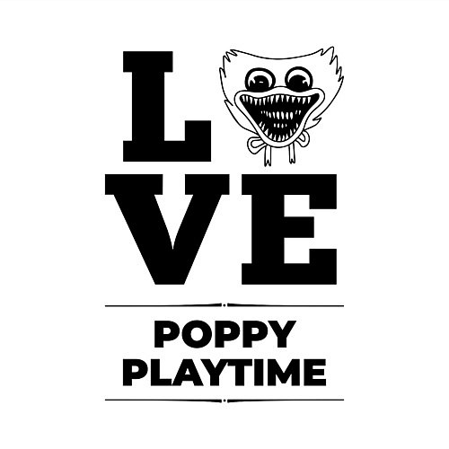 Мужской свитшот Poppy Playtime Love Classic / Белый – фото 3