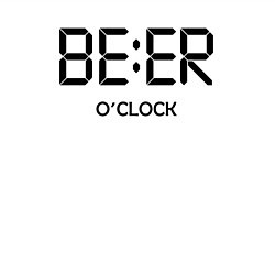 Свитшот хлопковый мужской Beer oclock, цвет: белый — фото 2