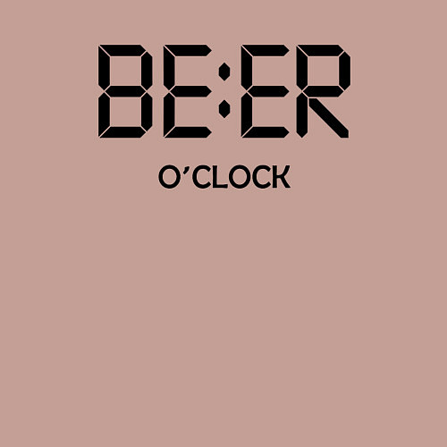 Мужской свитшот Beer oclock / Пыльно-розовый – фото 3