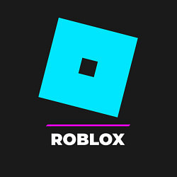 Свитшот хлопковый мужской Символ Roblox в неоновых цветах, цвет: черный — фото 2