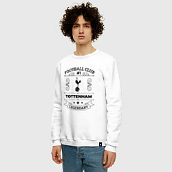 Свитшот хлопковый мужской Tottenham: Football Club Number 1 Legendary, цвет: белый — фото 2