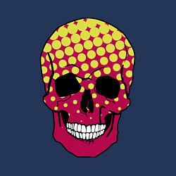 Свитшот хлопковый мужской Pop-art skull, цвет: тёмно-синий — фото 2