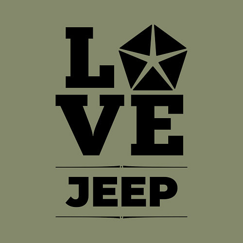 Мужской свитшот Jeep Love Classic / Авокадо – фото 3