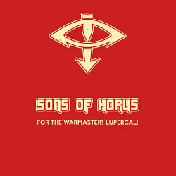 Свитшот хлопковый мужской Сыны Хоруса винтаж лого, цвет: красный — фото 2