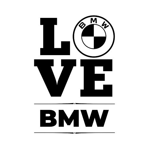 Мужской свитшот BMW love classic / Белый – фото 3