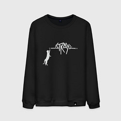 Свитшот хлопковый мужской Stray Street, цвет: черный