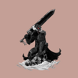 Свитшот хлопковый мужской Berserk the Black Swordsman, цвет: пыльно-розовый — фото 2