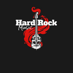 Свитшот хлопковый мужской Hard rock music, цвет: черный — фото 2