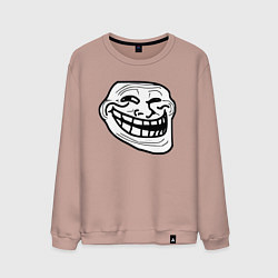 Мужской свитшот Тролльфейс улыбается мем