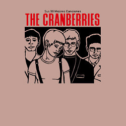 Свитшот хлопковый мужской Sus 50 mejores canciones - The Cranberries, цвет: пыльно-розовый — фото 2