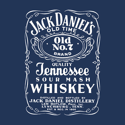 Мужской свитшот Джек Дэниелс легендарный виски / Тёмно-синий – фото 3