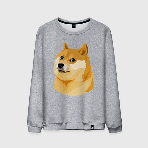 Мужской свитшот Пёс Доге / Меланж – фото 1