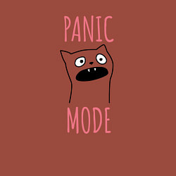 Свитшот хлопковый мужской Panic mode - Режим паники, цвет: кирпичный — фото 2