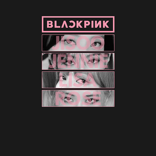 Мужской свитшот BLACKPINK K-POP BAND / Черный – фото 3