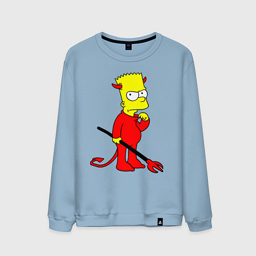 Мужской свитшот Bart Simpson - devil / Мягкое небо – фото 1