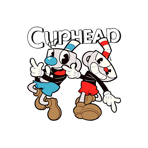 Мужской свитшот Cuphead - Mugman / Белый – фото 3