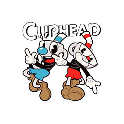 Свитшот хлопковый мужской Cuphead - Mugman, цвет: белый — фото 2