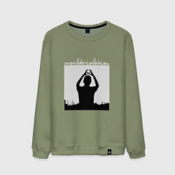 Свитшот хлопковый мужской World Violation Tour Depeche Mode, цвет: авокадо