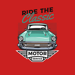 Свитшот хлопковый мужской Ride the classic, цвет: красный — фото 2