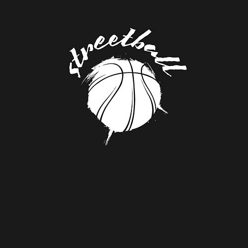 Мужской свитшот Streetball lettering / Черный – фото 3