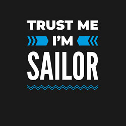 Свитшот хлопковый мужской Trust me Im sailor, цвет: черный — фото 2