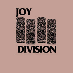Свитшот хлопковый мужской Joy Division - rock, цвет: пыльно-розовый — фото 2