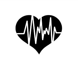 Свитшот хлопковый мужской Кардиограмма сердца, цвет: белый — фото 2