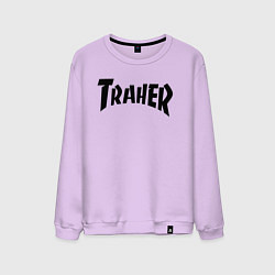 Свитшот хлопковый мужской TRAHER, цвет: лаванда