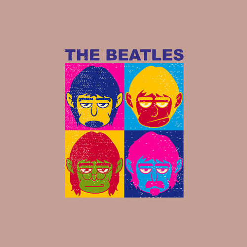 Мужской свитшот The Beatles Monkeys / Пыльно-розовый – фото 3